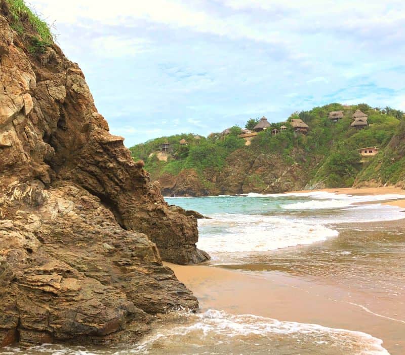 beach in San Agustinillo oaxaca mexico