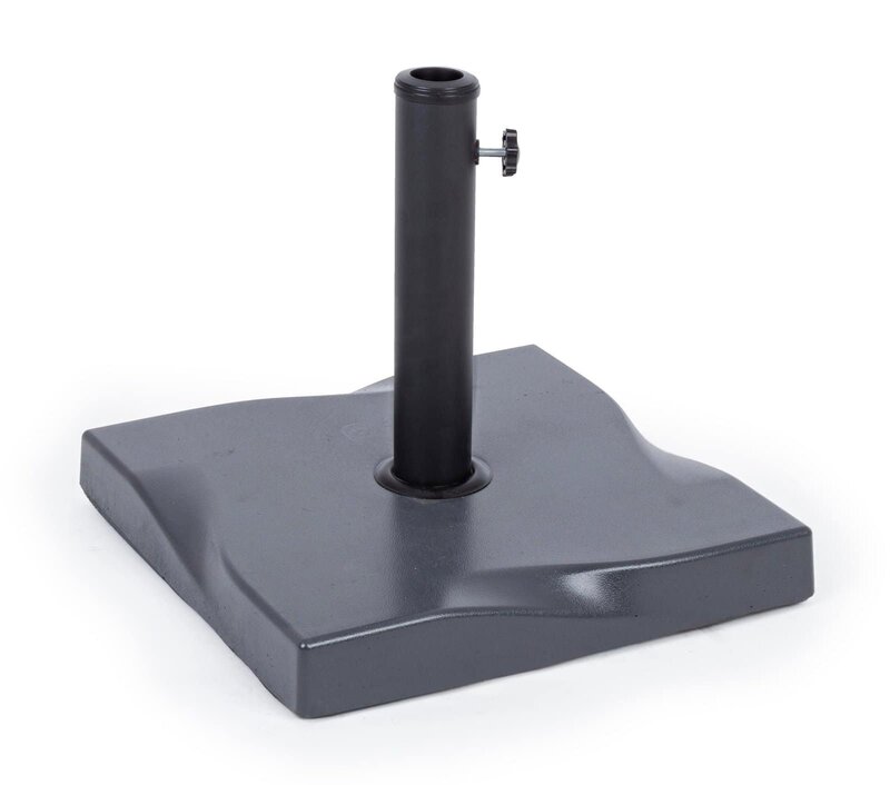 Supporto per ombrellone da terrazzo, stabile e resistente, ideale per alloggiare ombrelloni di varie dimensioni.
