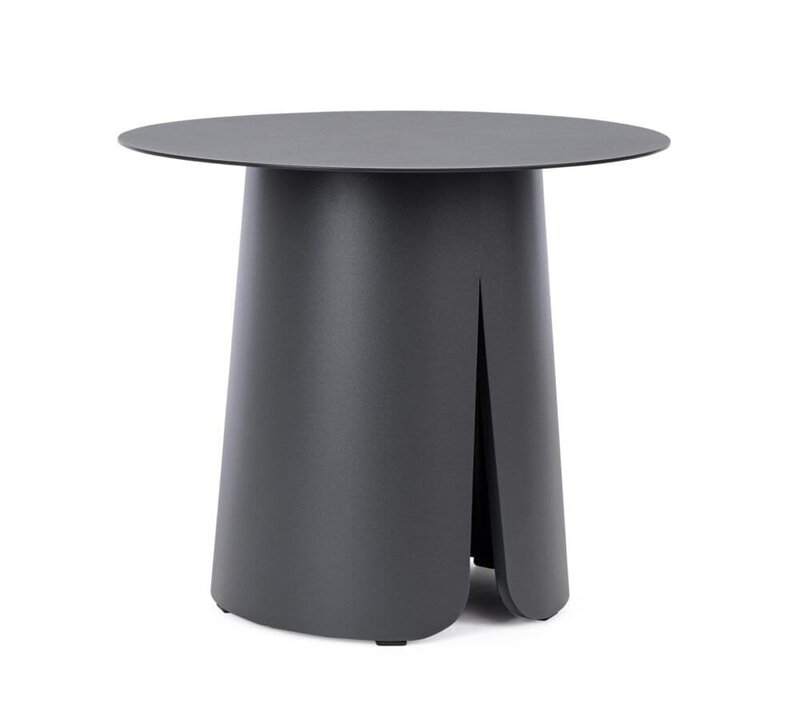 Tavolo di design nero, elegante ed essenziale, perfetto per ambienti contemporanei e di stile.