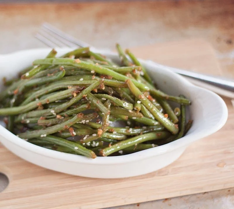 Copycat PF Chang's Garlic Ginger Green Beans