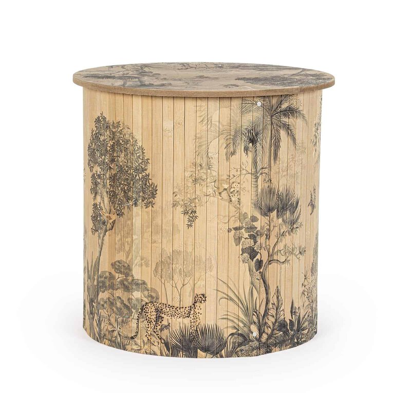 Piano bar bamboo disegno naturale.