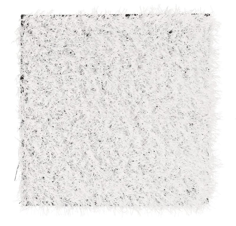 Cespuglio decorativo artificiale bianco per arredi interni ed esterni, elemento di design elegante e versatile.