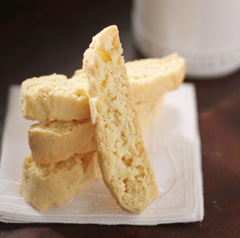 Stack of Almond Biscotti