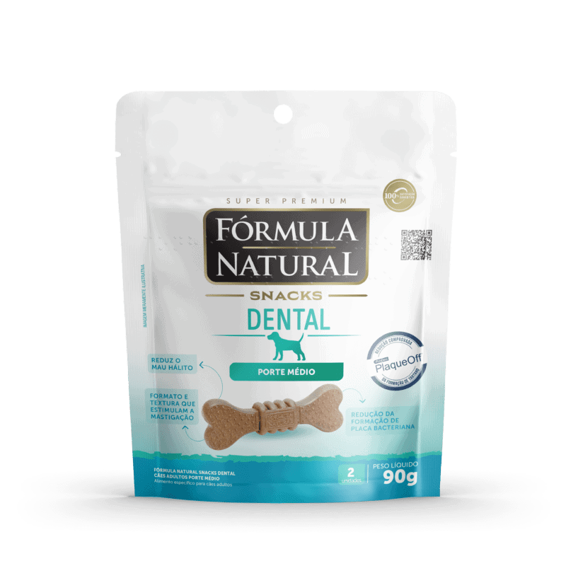 Fórmula Natural Snacks Dental Cães Adultos Porte Médio