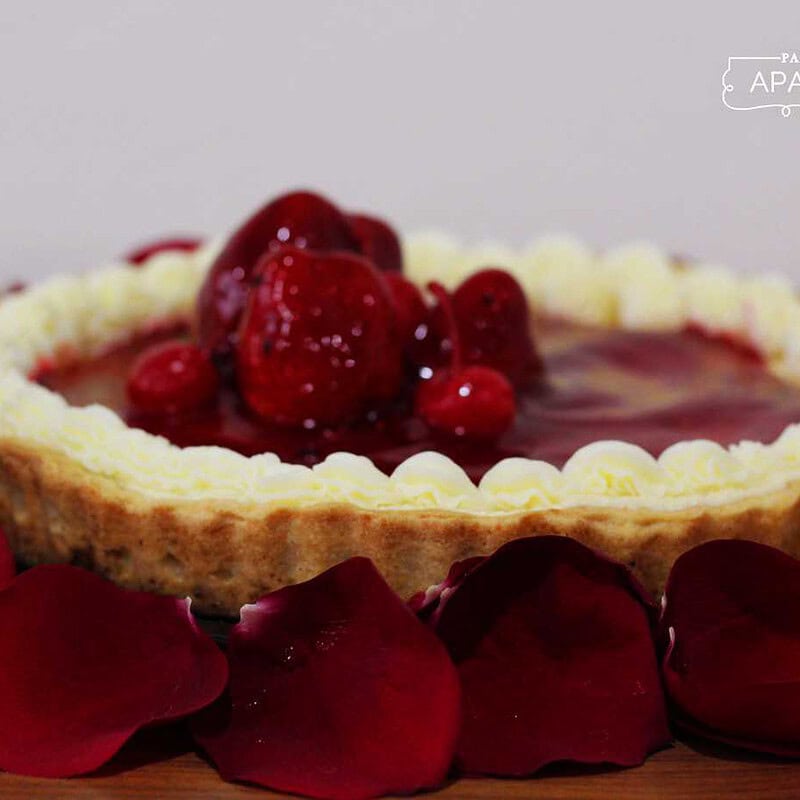 Tarta de frutos rojos de Apapacho Mío