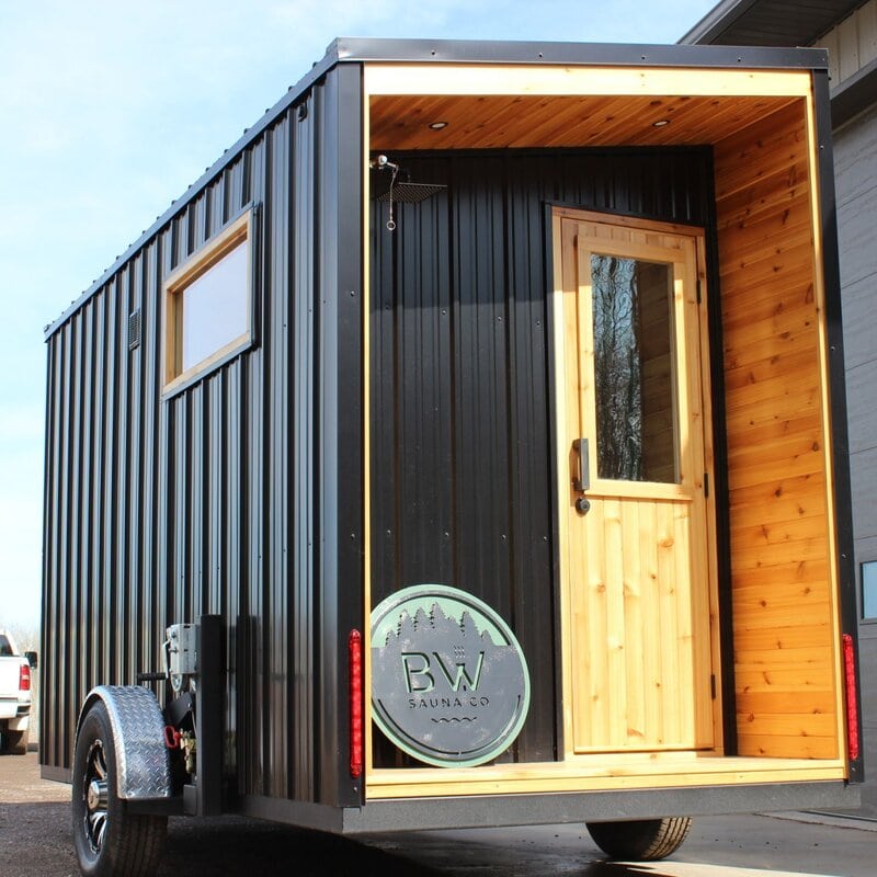 14ft Mobile Sauna 4-8 Person Capacity BW Sauna Co.