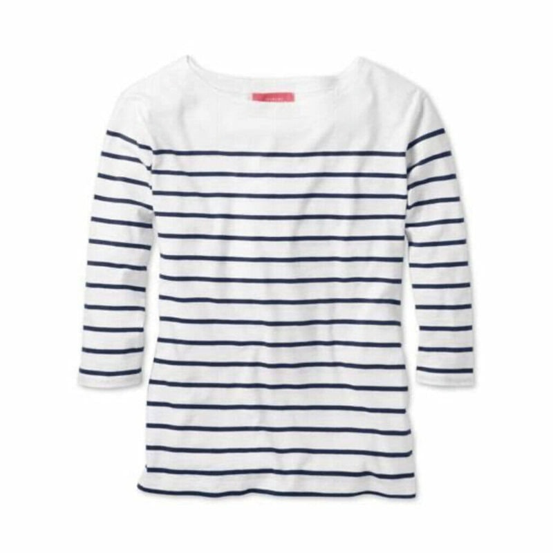 Navy And White Breton Top