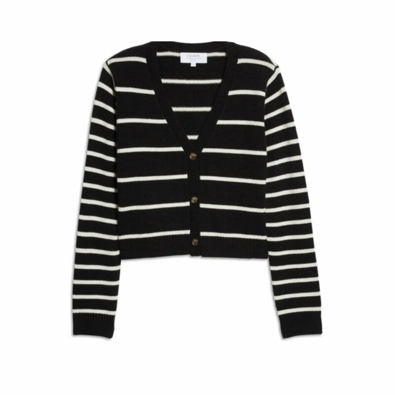 Neutral stripe cardigan