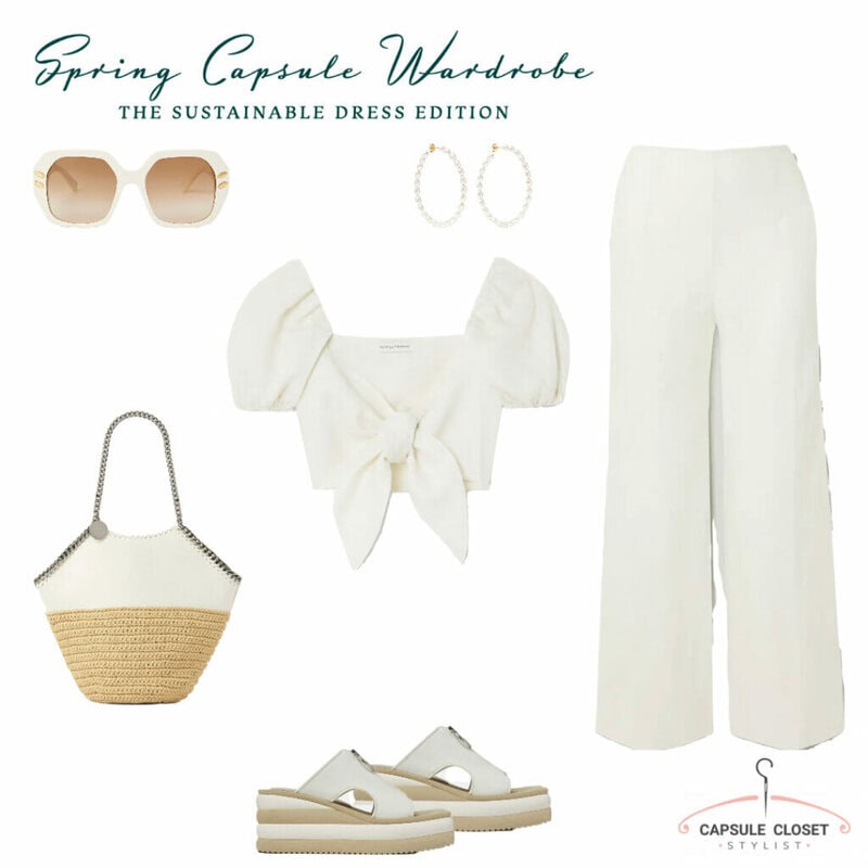 Spring Capsule wardrobe outfit 2022 Monochromatic