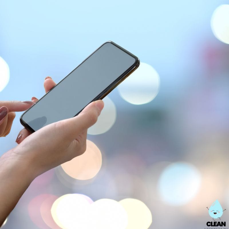 Phone is someones hand