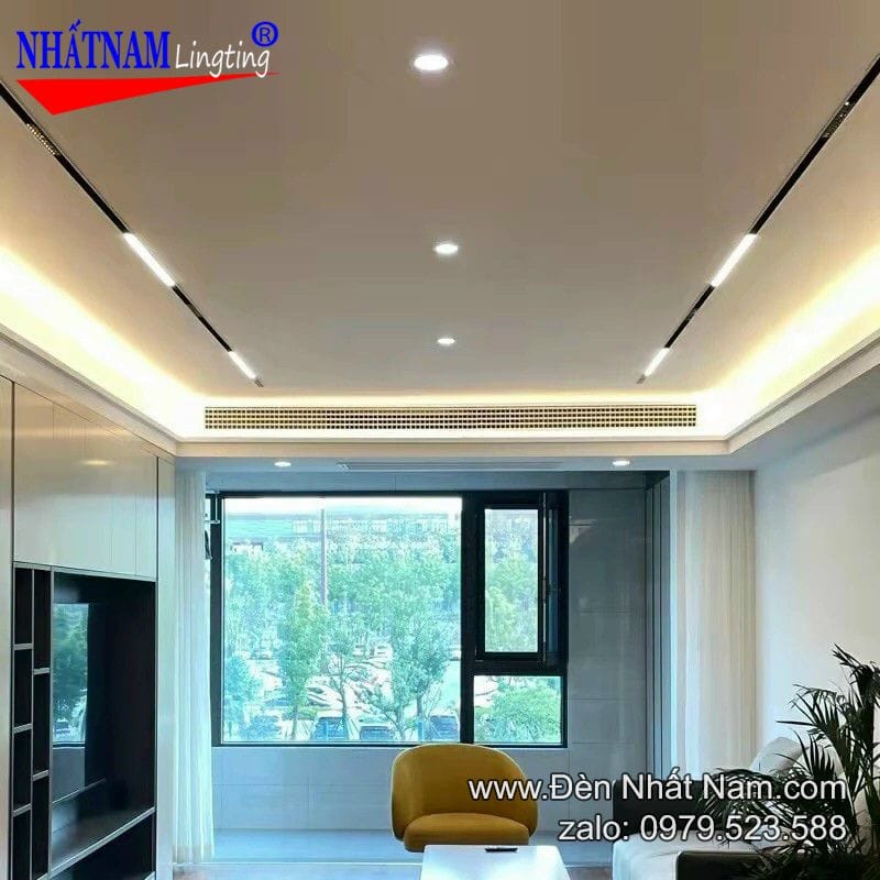Đèn ray nam châm trong thiết kế nội thất