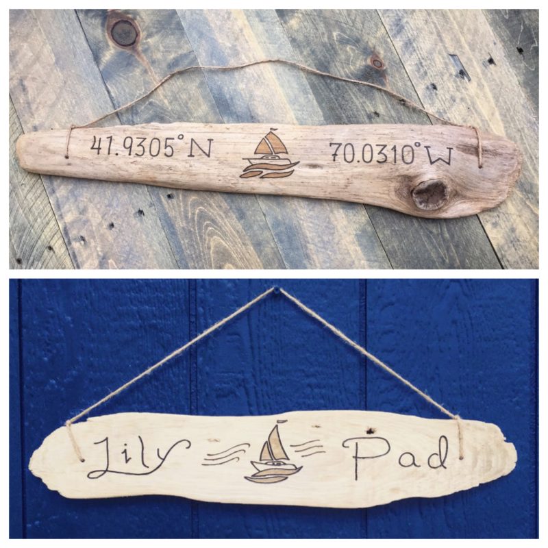 Sailboat Driftwood Sign
