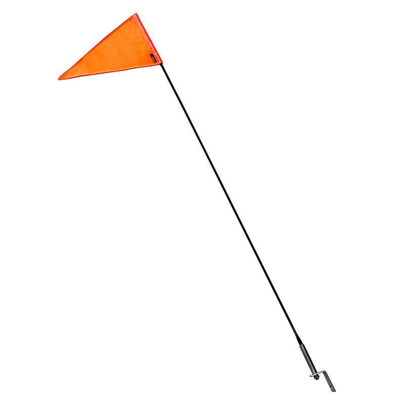 banderin de seguridad naranja reflectivo con asta en fibra de vidrio para motos bicicletas y cuatrimotos