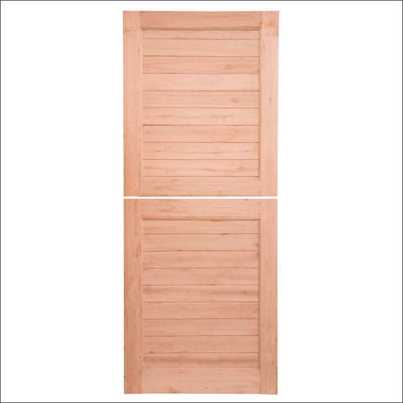Horizontal Slatted Exterior door