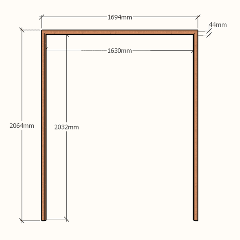 Double door Frame 1630mm x 2032mm