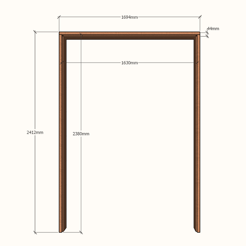 Extra Height Door Jamb 1630mm x 2320mm