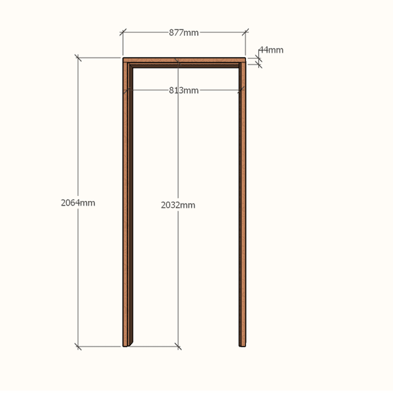 140mm Single Door Jamb Linner
