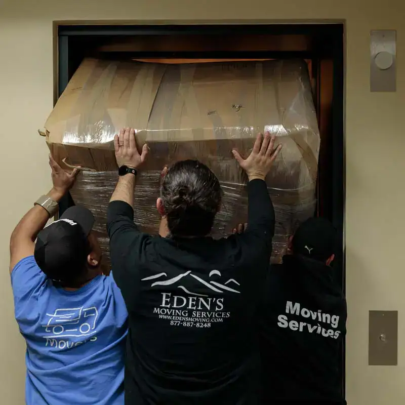 moving into elevator