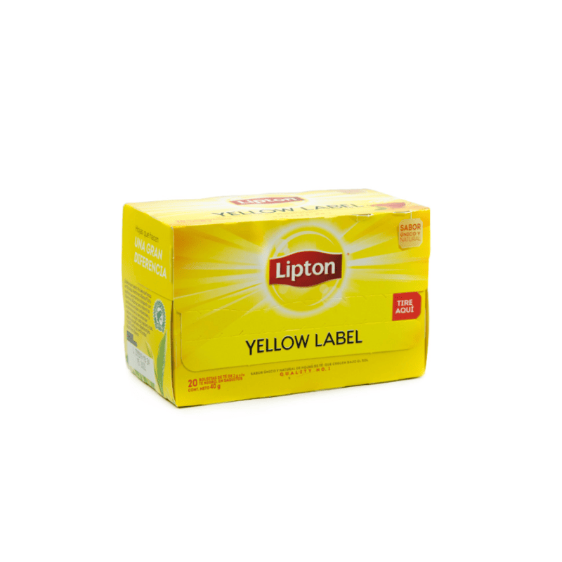 Té Lipton Natural Yellow Label 20 Bolsitas
