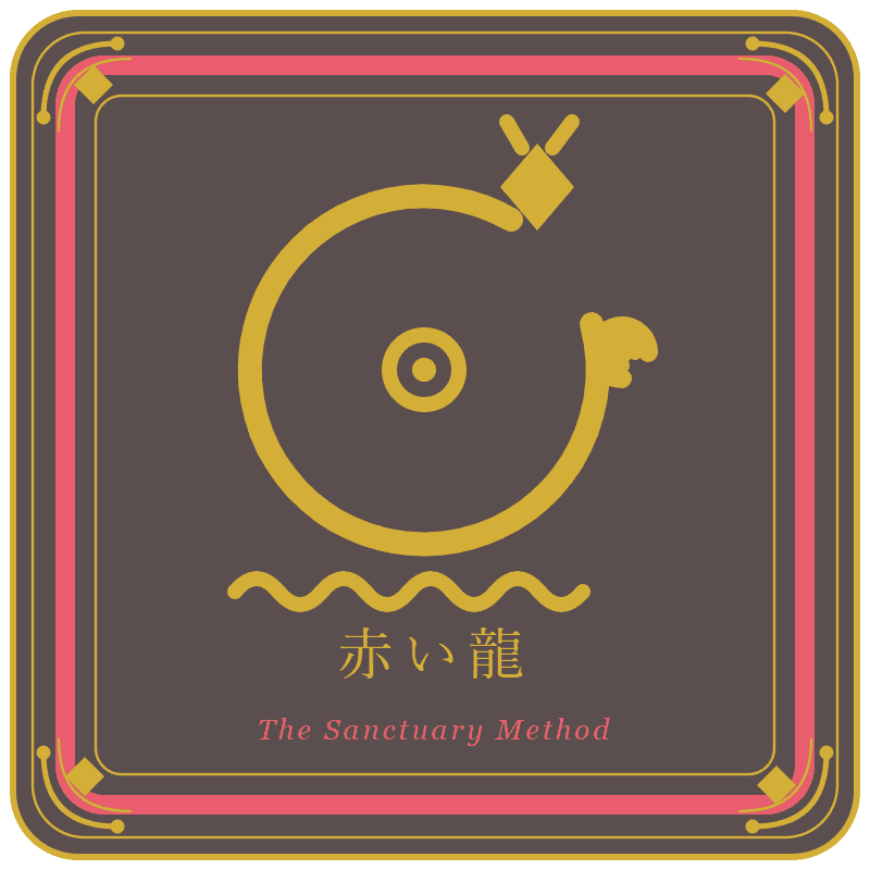 幸せの教室オリジナル紋章｜赤い龍
