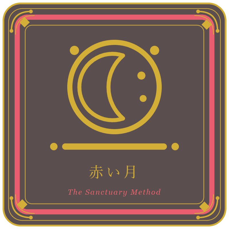幸せの教室オリジナル紋章｜赤い月