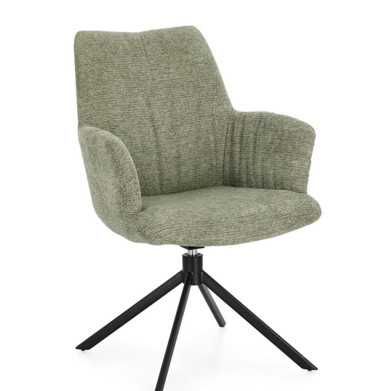Sedia ufficio ergonomica con rotelle e base a quattro razze.