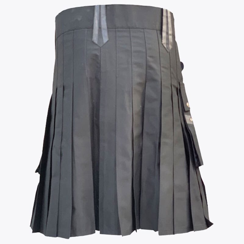 black cotton utility kilt with leather strapssa.jpg