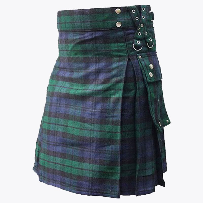 black watch gothic tartan utility kilt.jpg