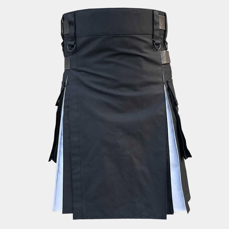 black white with cargo pockets utility kilt 1 .jpg