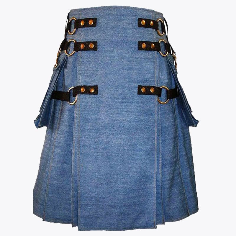 blue denim cargo fashion utility kilt.jpg