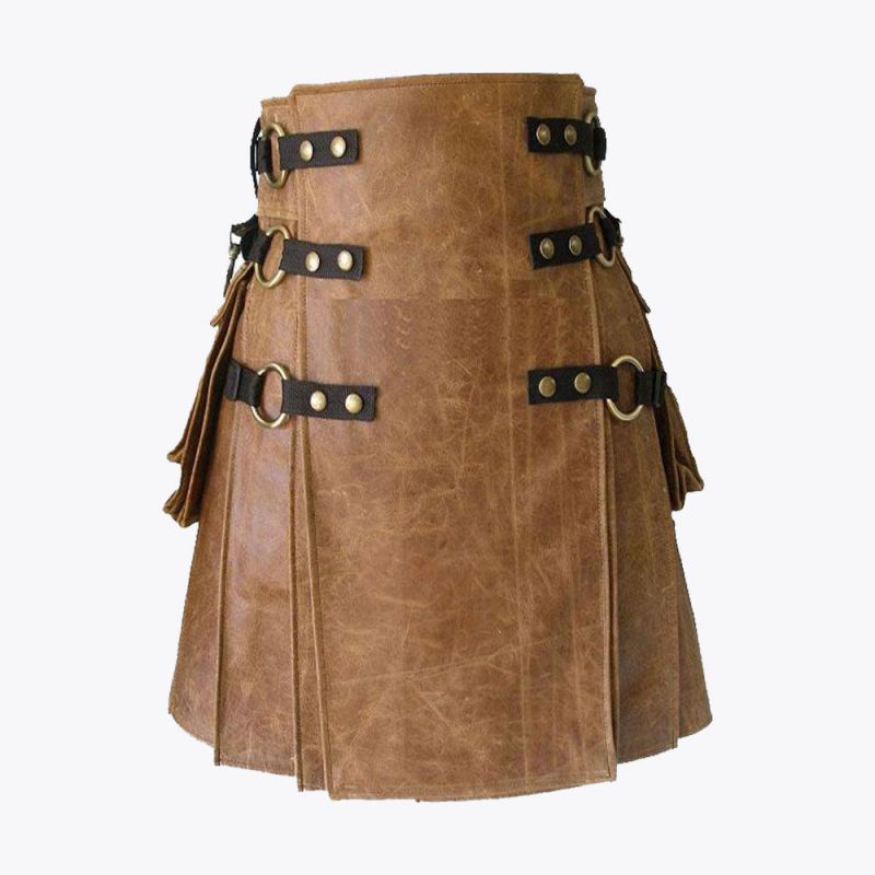brown leather kilt for men 1.jpg