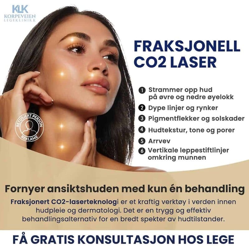 Glattere og fastere hud? Fraksjonell CO2-laser gir synlige resultater 5 - korpeveien legeklinikk fordelene co2 laser