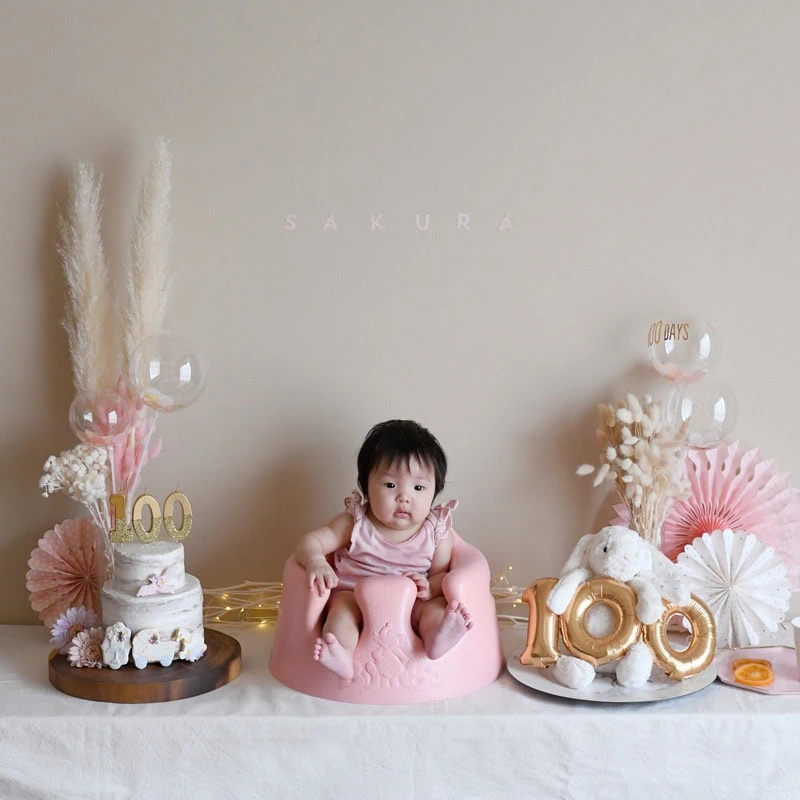 100日祝い 100days Baby お祝いの飾り付け