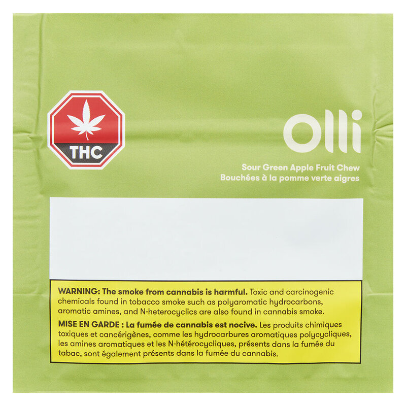Sour Green Apple Fruit Chews <br>20mg CBD | 10mg THC - Image 2
