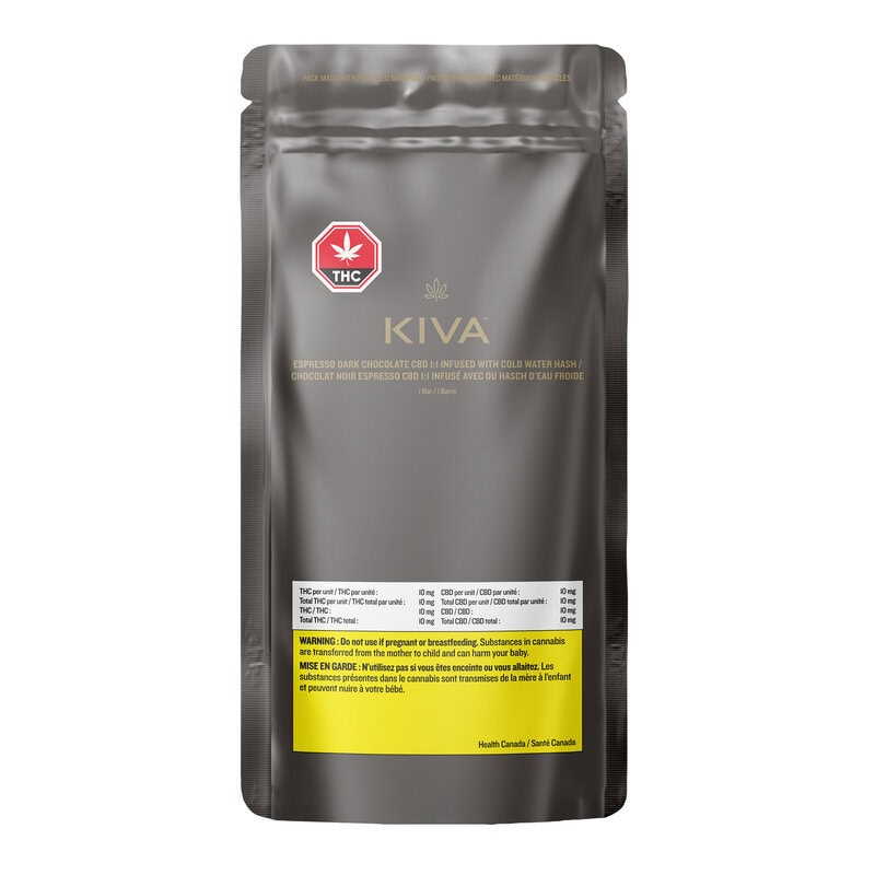 Espresso Dark Chocolate CBD 1:1 <br> Infused with Cold Water Hash <br> 10mg THC/CBD - Image 2