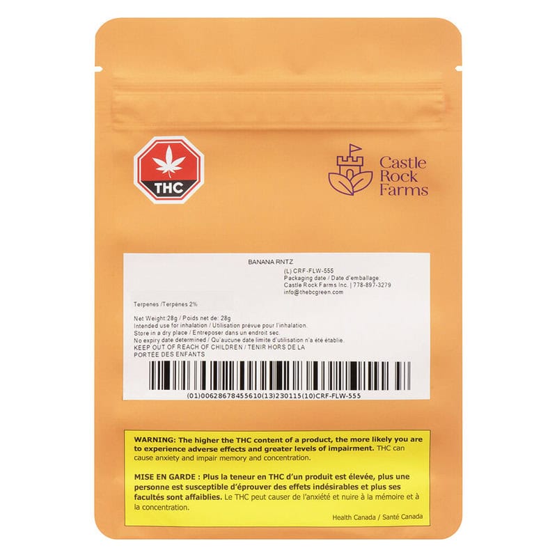Banana Rntz 28g <br>Hybrid <br>28.7% | 2% Terps - Image 2