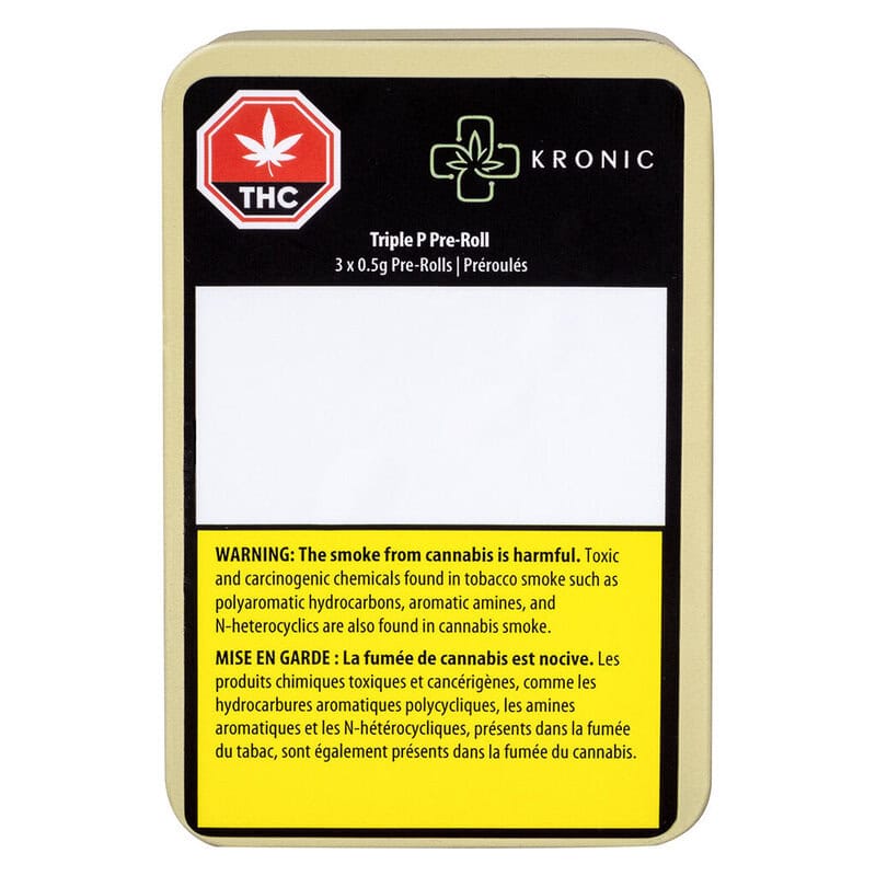 Triple P Pre-Rolls 3 Pack <br>Indica <br>PK 28.8% | PC 26.3% | PP 28% - Image 2