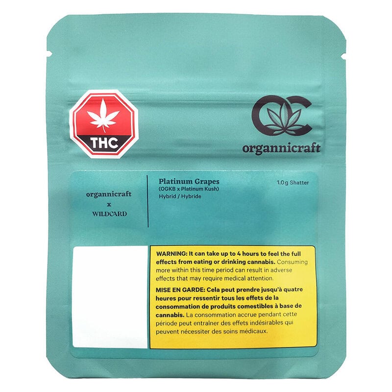 Platinum Grapes Shatter 1g <br>Hybrid <br>73.1% - Image 2
