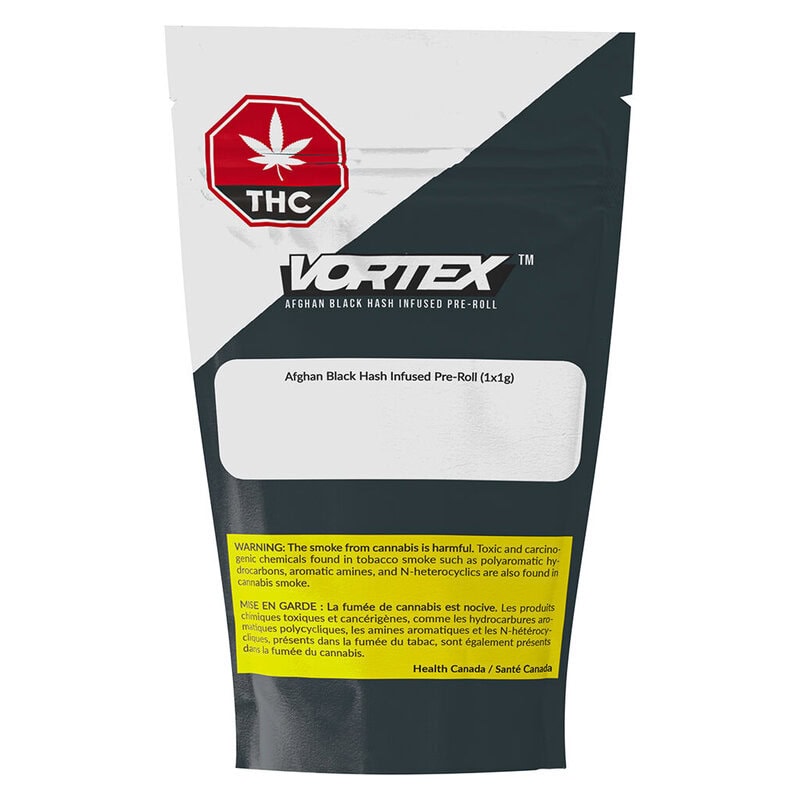 Afghan Black Hash Infused Pre-Roll - Single <br>Hybrid <br>40.6% - Image 2