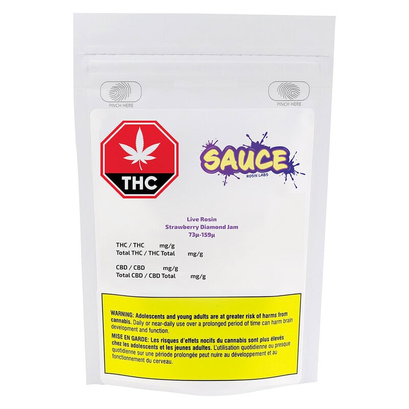 Live Rosin Strawberry Diamond Jam 1g <br>Hybrid <br>68.9% | 12.72% Terps - Image 2