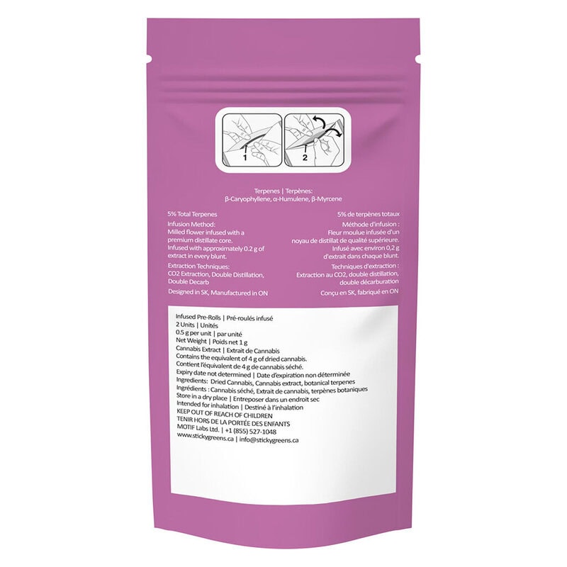 Bluntz - Honey Berry Infused Blunt 2 Pack <br>Sativa <br>33% - Image 3