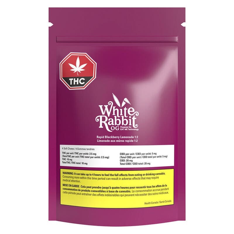 Rapid Blackberry Lemonade 1:2 CBD Soft Chews <br>10mg THC | 20mg CBD - Image 2