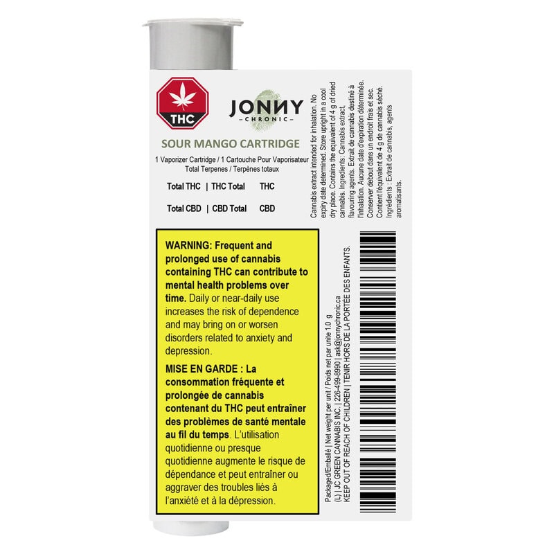 Sour Mango Cartridge 510 1g <br>Sativa <br>90% | 4.2% Terps - Image 2