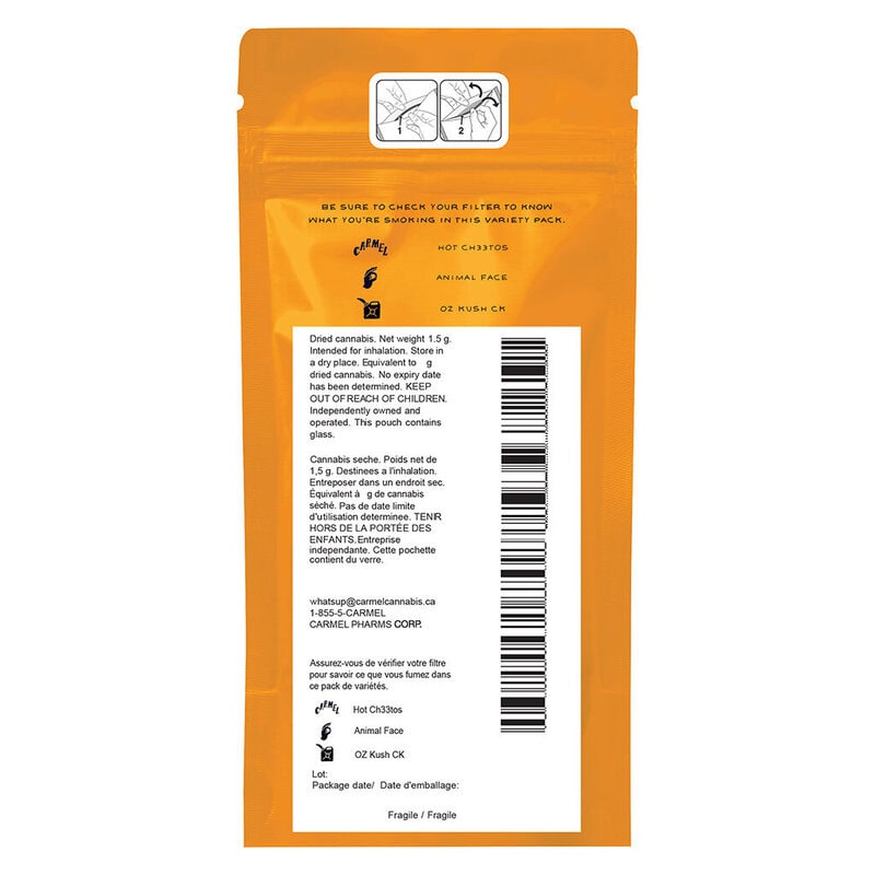 Hash Infused Variety Pack Pre-Rolls 3 Pack <br>Hybrid <br>30-34% - Image 3