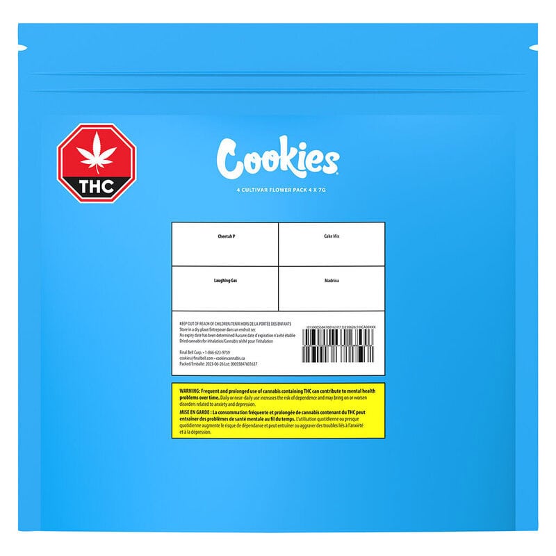 4 Cultivar Flower Pack 28g <br>Hybrid <br>26-30% - Image 2