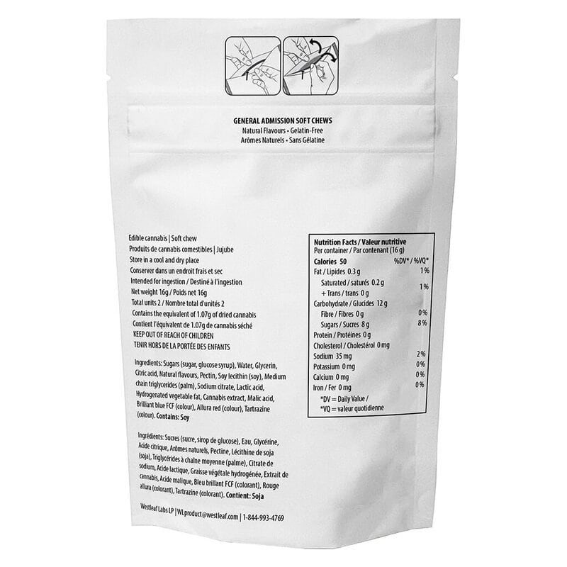 Passion Fruit Mango THC & CBG Gummy (1:1) 2 Pack <br>Hybrid <br>10mg THC | 10mg CBG - Image 3