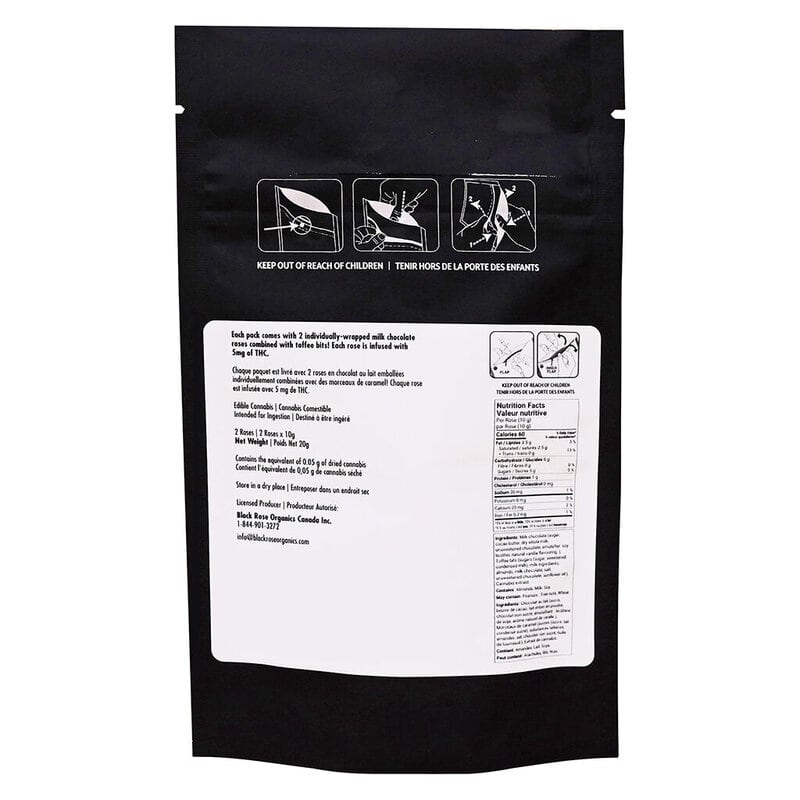 Milk Chocolate Toffee Roses 2 Pack <br>10mg - Image 3