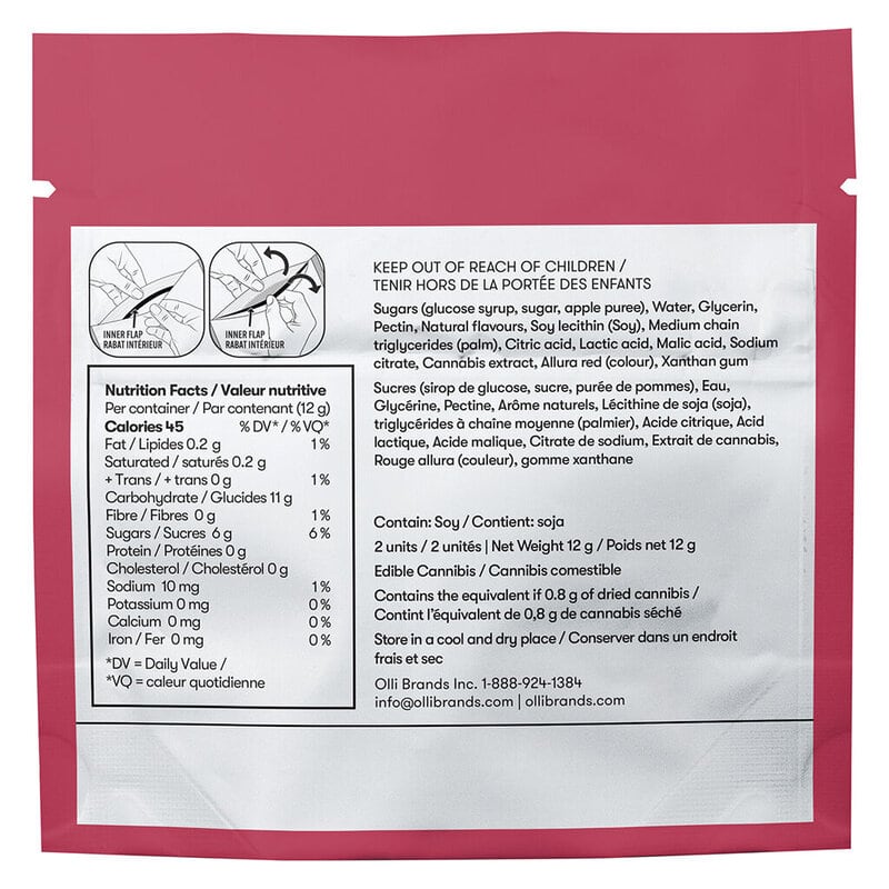 Bursts Sweet Like Strawberry Melon Soft Chews <br>2 Pack <br>10mg - Image 4