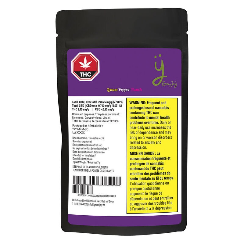 Lemon Pepper Punch 7g <br>Sativa <br>28.5% | 7.60% Terps - Image 2