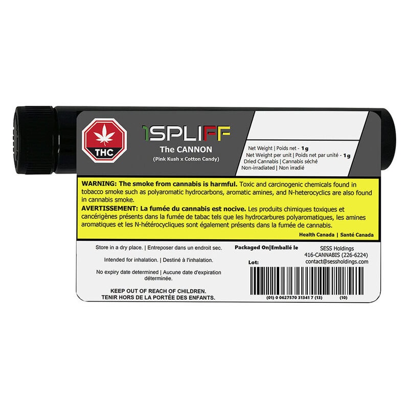 Cannon Pre-Roll 1g Single by 1Spliff